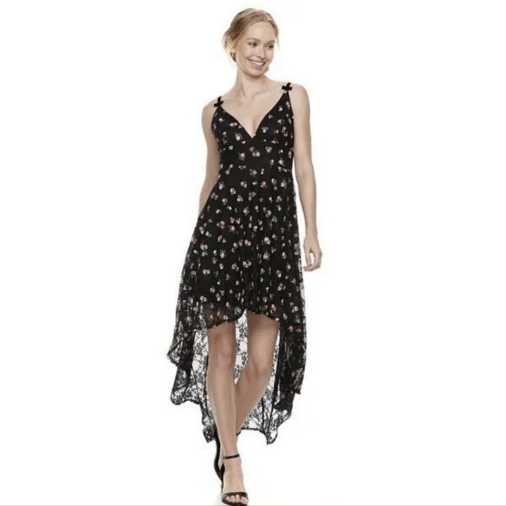 DISNEY PRINCESS medium Hi Lo Lace Floral Fairy Princess Dress